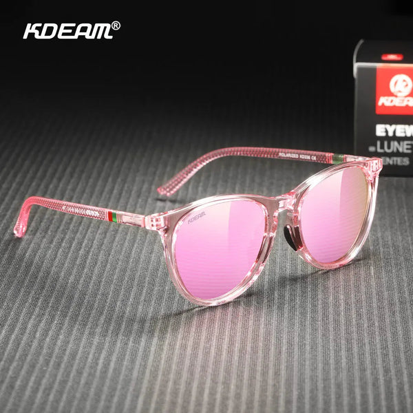 Óculos de Sol Feminino Polarizado  | KDEAM Oversized Redondo