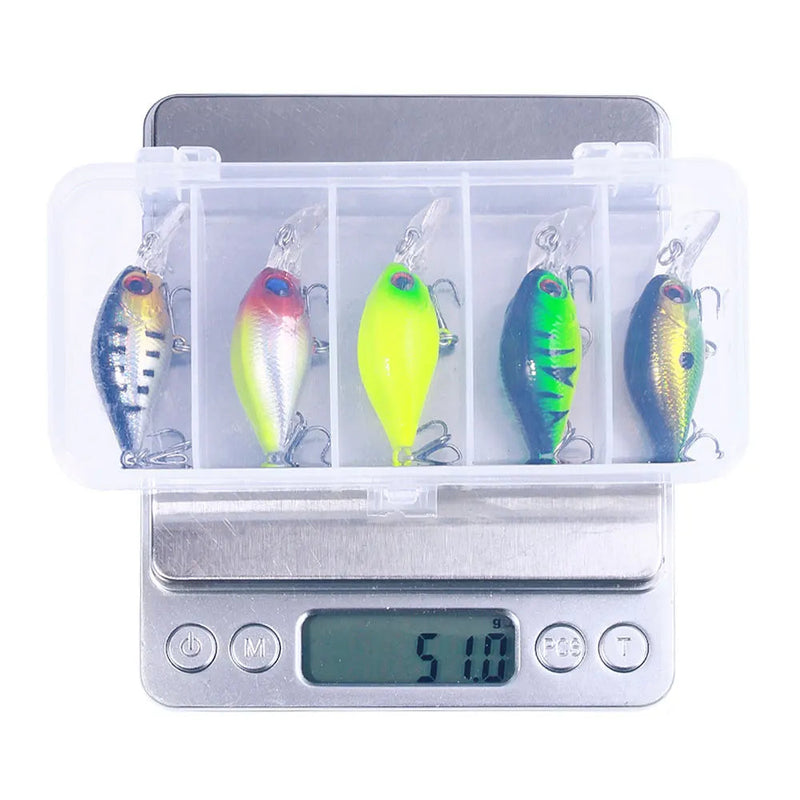 Isca Artificial Crankbait  | Profundidade - Meia Água| 5 Unidades