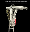 Suporte automático para vara de pescar em aço inoxidável com mola ajustável