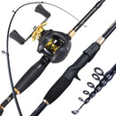 Kit Carretilha com Vara de Pesca Profissional