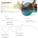 Óculos de Sol Feminino Polarizado  | KDEAM Oversized Redondo