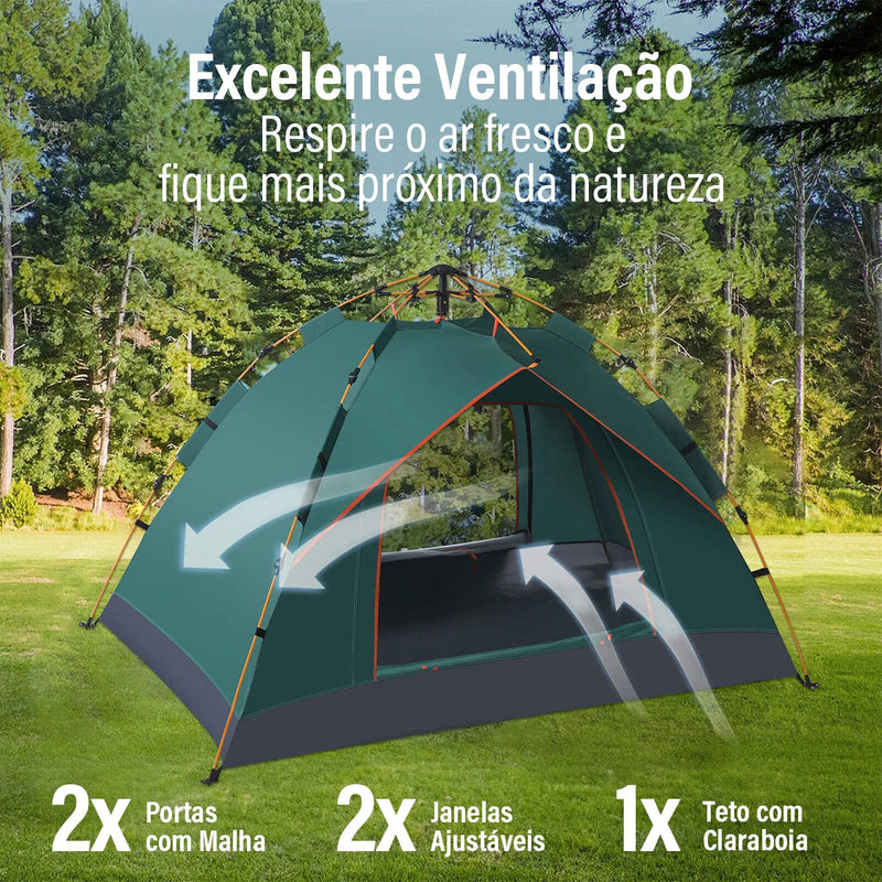 Barraca New Havay Pop-up – Para 3 a 4 Pessoas com Montagem Automática