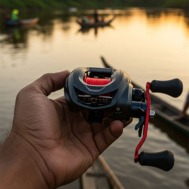 Carretilha  Abu Garcia BLACK MAX 3 | 8Kg de DRAG - Anti-Cabeleira + Óculos Polarizado
