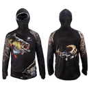 Camisa De Pesca Masculina Com Proteção de Rosto - Proteção Solar Rosto Pescoço Anti-uv Respirável