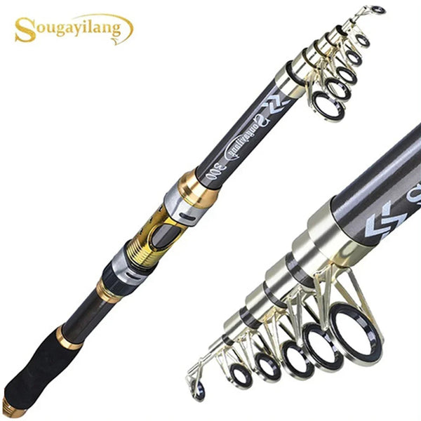 Vara de Pesca Sougayilang  - Fibra de Carbono - Super Rígida