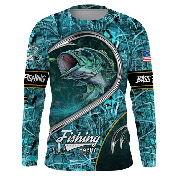 Camisa de Pesca Masculinas de Manga Longa - Secagem Rápida