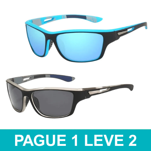 [PAGUE 1 LEVE 2] Óculos de Sol Polarizado UV 400 Anti-Reflexo Profissional + Brinde Grátis