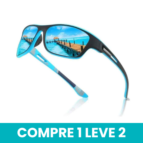 [PAGUE 1 LEVE 2] Óculos de Sol Polarizado Anti-Reflexo Pesca Esportivo - AquaVision Pro™