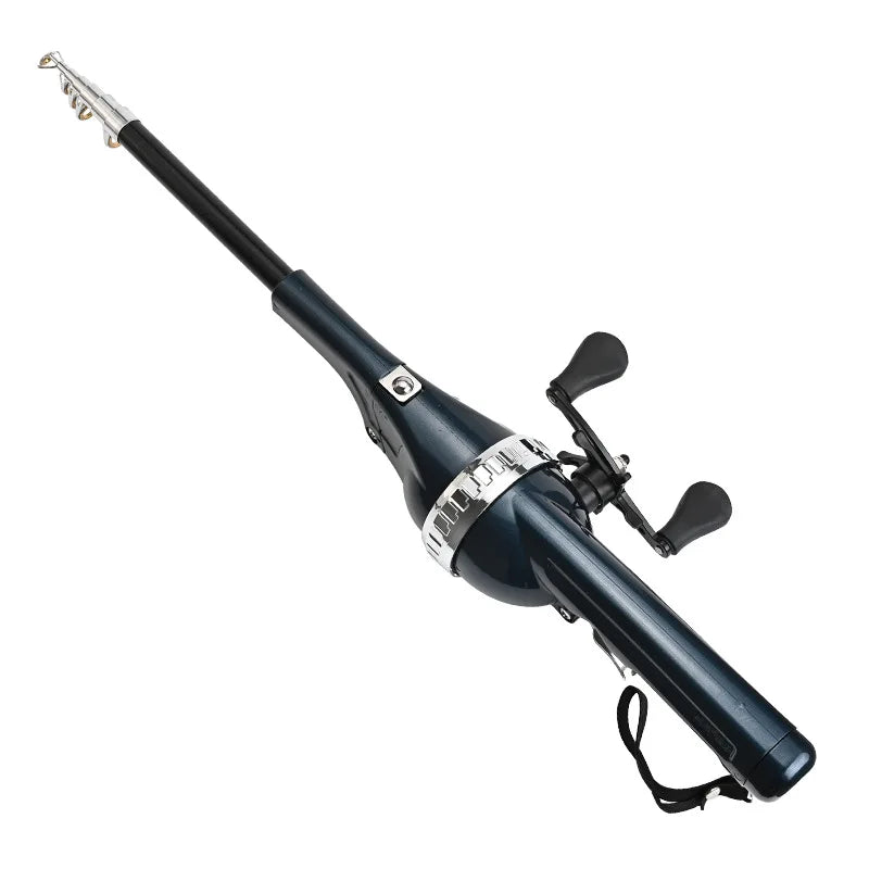 Vara de Pesca Dobrável Telescópica  - Mini e Portátil