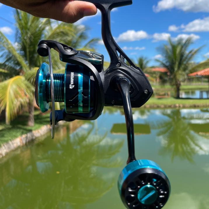 Molinete AzureX Com Até 10kg Drag + Óculos Polarizado Grátis