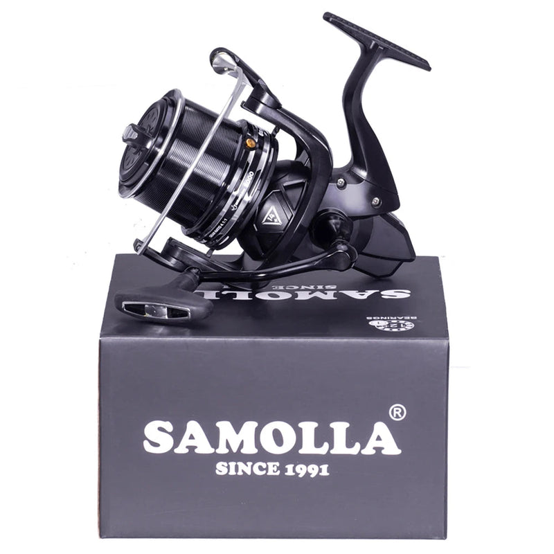 Molinete de Pesca Samolla TKR Carbono Arraste 27kg Com 14 Rolamentos