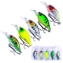 Isca Artificial Crankbait  | Profundidade - Meia Água| 5 Unidades