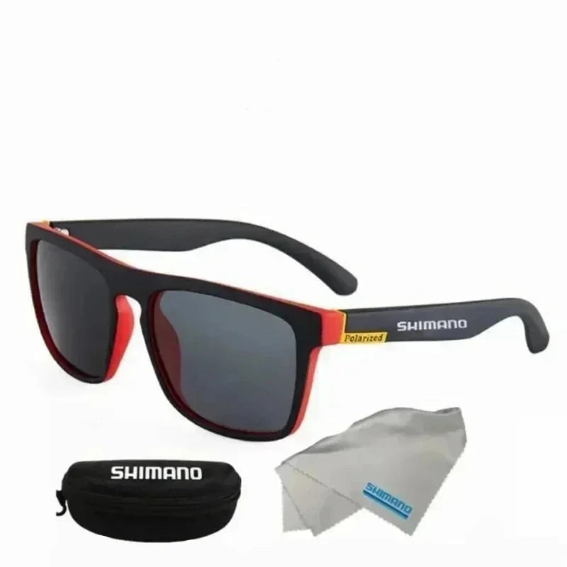 Óculos Polarizado Shimano UV400 + Case em Couro Sintético Shimano + Brinde Exclusivo